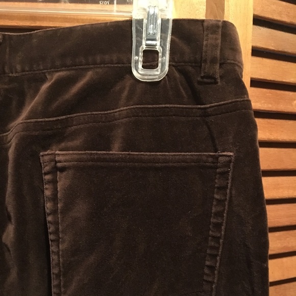 Lauren Ralph Lauren Brown Velour Jeans - Picture 4 of 8